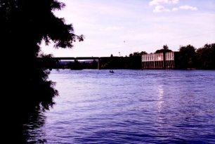 Town Lake from the mouth of Barton Creek