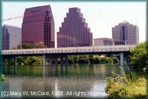 Town Lake looking toward downtown Austin