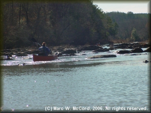 Boulder gardens above Smithville at about 135 cfs