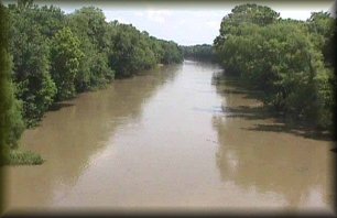 Verdigris River near Lenapah, Oklahoma