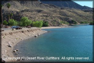 Willow Beach take-out photo courtesy Desert River Outfitters