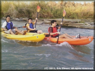 Paddlers enjoying the Lower Rio Grande near Laredo