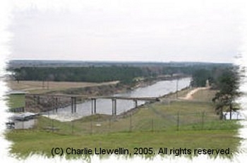 Toledo Bend Reservoir hydroelectric generation channel