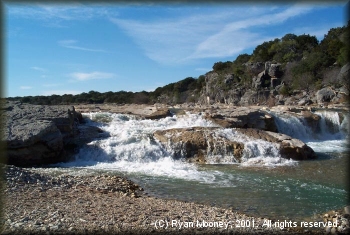 A rapid by Upper Pedernales Falls