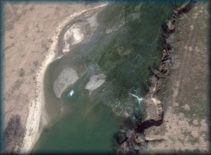 Washout hazard about 7.75 miles below Loop 340